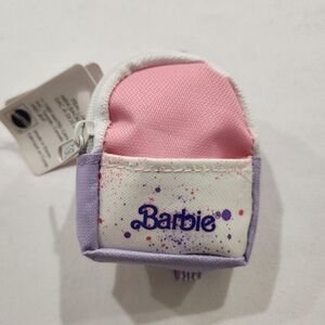 Barbie Mattel Mini Backpack - Bag Clip Keychain | Vintage 1989